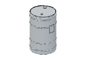 Drawing of the steel drum